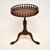 Antique Georgian Style Mahogany Gallery Side Table (2 of 7) Antique Georgian Style Mahogany Gallery Side Table (2 of 7)