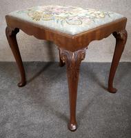 Carved Mahogany Cabriole Leg Stool In The Queen Anne Style (3 of 9) Carved Mahogany Cabriole Leg Stool In The Queen Anne Style (3 of 9)