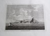 Pair of Original Engravings of Castle Cornet Guernsey Dated 1777 (3 of 3)