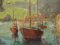 Large Framed Oil Painting of Boats at Totnes by Dorothy Bradshaw (8 of 13) Large Framed Oil Painting of Boats at Totnes by Dorothy Bradshaw (8 of 13)