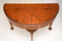 Queen Anne Style Burr Walnut Console Table (4 of 8) Queen Anne Style Burr Walnut Console Table (4 of 8)