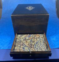 Victorian Ebonised Jewellery Box with Mother of Pearl & Abalone Inlay (14 of 18) Victorian Ebonised Jewellery Box with Mother of Pearl & Abalone Inlay (14 of 18)