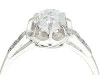 1.22ct Diamond & Platinum Solitaire Ring - Antique French c.1920 (2 of 9) 1.22ct Diamond & Platinum Solitaire Ring - Antique French c.1920 (2 of 9)