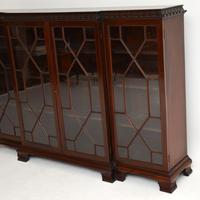 Antique Mahogany Chippendale Style Breakfront Dwarf Bookcase (8 of 11) Antique Mahogany Chippendale Style Breakfront Dwarf Bookcase (8 of 11)