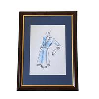 Set of 9 Original Drawings by Ian Thomas - Dressmaker for the Royal Family (5 of 9) Set of 9 Original Drawings by Ian Thomas - Dressmaker for the Royal Family (5 of 9)