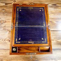 Figured Walnut Writing Slope 1880. (10 of 10) Figured Walnut Writing Slope 1880. (10 of 10)