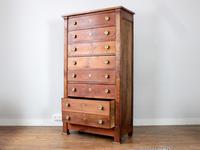 Late 19th Century French Cherrywood "Semainier" Tallboy (2 of 9) Late 19th Century French Cherrywood "Semainier" Tallboy (2 of 9)
