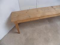 Victorian Antique Pine 4 Seater Kitchen Table / Hall Bench to Wax or Paint (2 of 8) Victorian Antique Pine 4 Seater Kitchen Table / Hall Bench to Wax or Paint (2 of 8)