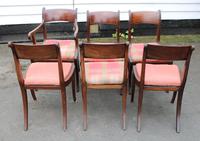 1830's - Regency Set 6 Mahogany Barback Dining Chairs + Pop Out Seat 5+1 Carver (4 of 5) 1830's - Regency Set 6 Mahogany Barback Dining Chairs + Pop Out Seat 5+1 Carver (4 of 5)