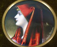 Enamelled Miniature Portrait Saint Fabiola after Jean Jacques Henner (2 of 6) Enamelled Miniature Portrait Saint Fabiola after Jean Jacques Henner (2 of 6)