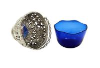 Antique Sterling Silver Basket with Scenes & Blue Glass Liner 1901 (6 of 11) Antique Sterling Silver Basket with Scenes & Blue Glass Liner 1901 (6 of 11)