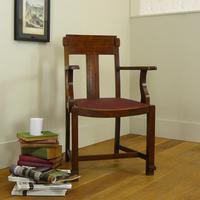 Attractive Arts & Crafts Oak Library Chair (3 of 14) Attractive Arts & Crafts Oak Library Chair (3 of 14)