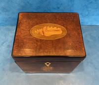18th Century Harewood Inlaid Single Mahogany Tea Caddy (8 of 18) 18th Century Harewood Inlaid Single Mahogany Tea Caddy (8 of 18)