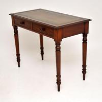 Antique Victorian Mahogany Leather Top Writing Table / Desk (8 of 9) Antique Victorian Mahogany Leather Top Writing Table / Desk (8 of 9)