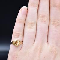 Vintage Round Citrine Solitaire 9ct 9K Yellow Gold Ring (8 of 10) Vintage Round Citrine Solitaire 9ct 9K Yellow Gold Ring (8 of 10)