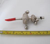 Very Rare Chinese Export Silver Baby Whistle Rattle & Teether KW c.1860 (7 of 7) Very Rare Chinese Export Silver Baby Whistle Rattle & Teether KW c.1860 (7 of 7)