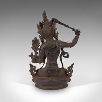 Tall Antique Manjushri Statue, Oriental, Bronze Figure, Seated Deity, Circa 1900 (6 of 12) Tall Antique Manjushri Statue, Oriental, Bronze Figure, Seated Deity, Circa 1900 (6 of 12)
