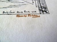 Hanslip Fletcher Original Pen & Ink Drawing & another Lithograph- London Scene 1928 (6 of 9) Hanslip Fletcher Original Pen & Ink Drawing & another Lithograph- London Scene 1928 (6 of 9)