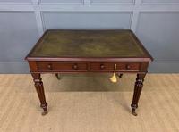 Victorian Mahogany 2 Drawer Reeded Leg Writing Table (6 of 15) Victorian Mahogany 2 Drawer Reeded Leg Writing Table (6 of 15)