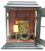 Interesting Quarter Striking German Bracket Clock by Junghans in Ebony Glazed Case (8 of 9) Interesting Quarter Striking German Bracket Clock by Junghans in Ebony Glazed Case (8 of 9)