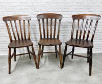 Matched Set of 6 Windsor Kitchen Chairs c.1890 (6 of 7) Matched Set of 6 Windsor Kitchen Chairs c.1890 (6 of 7)