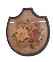 Framed Hand Stitched Tapestry of  Floral Scene