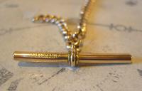 Antique Pocket Watch Chain 1890 Victorian 12ct Rose Rolled Gold Albert & T Bar (8 of 10) Antique Pocket Watch Chain 1890 Victorian 12ct Rose Rolled Gold Albert & T Bar (8 of 10)