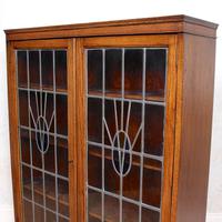 Oak Leaded Stained Glazed Bookcase Arts & Crafts Edwardian (8 of 11) Oak Leaded Stained Glazed Bookcase Arts & Crafts Edwardian (8 of 11)