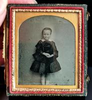 Victorian Cased Ambrotype Photograph, Boy in a Dress (6 of 7) Victorian Cased Ambrotype Photograph, Boy in a Dress (6 of 7)