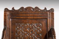 Charles II Style Oak Panelled Armchair (4 of 5) Charles II Style Oak Panelled Armchair (4 of 5)