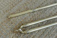 Quality Victorian Brass Fire Irons Companion Set Tongs Poker Shovel (8 of 9) Quality Victorian Brass Fire Irons Companion Set Tongs Poker Shovel (8 of 9)