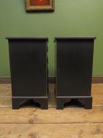 Pair of Antique Style Black Painted Bedside Chests, Gothic Shabby Chic (7 of 13) Pair of Antique Style Black Painted Bedside Chests, Gothic Shabby Chic (7 of 13)
