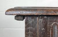 Antique 18th Century Oak Coffer With Carved Front (10 of 16) Antique 18th Century Oak Coffer With Carved Front (10 of 16)