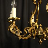 French Gilded Bronze 8 Light Rococo Chandelier c.1930 (2 of 10) French Gilded Bronze 8 Light Rococo Chandelier c.1930 (2 of 10)