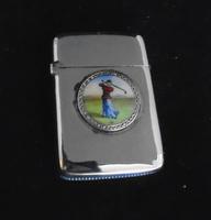 Silver Vesta with Central Cartouche of Lady Golfer (2 of 6) Silver Vesta with Central Cartouche of Lady Golfer (2 of 6)