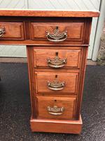 Antique Walnut Pedestal Writing Desk (pri) (6 of 10) Antique Walnut Pedestal Writing Desk (pri) (6 of 10)
