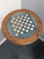 Edwardian Antique Painted Games Oak Side Table Glass Top (5 of 8) Edwardian Antique Painted Games Oak Side Table Glass Top (5 of 8)