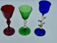 Salviati Glasses Set if 3 Different Liqueur Glass with Unusual Beautiful Feet (2 of 7) Salviati Glasses Set if 3 Different Liqueur Glass with Unusual Beautiful Feet (2 of 7)