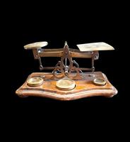 Victorian Set of Postal Scales with Weights