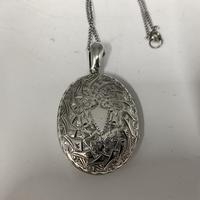 Antique Victorian Silver Pendant c.1870 Antique Victorian Silver Pendant c.1870