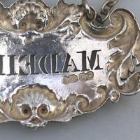 Good Victorian Solid Silver Pierced Madeira Wine Decanter Label Ticket c.1840 (4 of 4) Good Victorian Solid Silver Pierced Madeira Wine Decanter Label Ticket c.1840 (4 of 4)