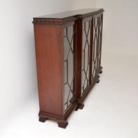 Antique Mahogany Chippendale Style Breakfront Dwarf Bookcase (4 of 11) Antique Mahogany Chippendale Style Breakfront Dwarf Bookcase (4 of 11)