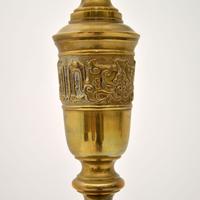 Antique Solid Brass Floor Lamp (6 of 9) Antique Solid Brass Floor Lamp (6 of 9)