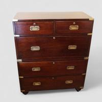 Victorian Mahogany Campaign Chest