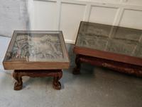 Indian Teak Coffee Table & Side Table Set Carved with Elephants (9 of 11) Indian Teak Coffee Table & Side Table Set Carved with Elephants (9 of 11)