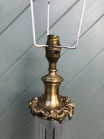 Antique Gilt Brass & Cut Glass Table Lamp (5 of 6) Antique Gilt Brass & Cut Glass Table Lamp (5 of 6)