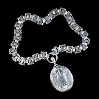 Antique Victorian Buckle Locket & Collar Necklace Sterling Silver c.1880 (7 of 7) Antique Victorian Buckle Locket & Collar Necklace Sterling Silver c.1880 (7 of 7)