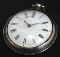 Antique Silver Pair Case Pocket Watch Fusee Verge Escapement Key Wind Enamel Dial James Bucknell (5 of 11) Antique Silver Pair Case Pocket Watch Fusee Verge Escapement Key Wind Enamel Dial James Bucknell (5 of 11)