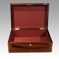Antique Rosewood Cut Brass Box (7 of 7) Antique Rosewood Cut Brass Box (7 of 7)