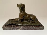 19th Century Bronze Figure of a Hound on a Rug (2 of 4) 19th Century Bronze Figure of a Hound on a Rug (2 of 4)